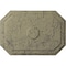 Ekena Millwork Felix Ceiling Medallion, Hand-Painted Castle Stone Crackle, 25 1/4"W x 17 1/4"H x 1 3/4"P CM25FECSC - alternate 1